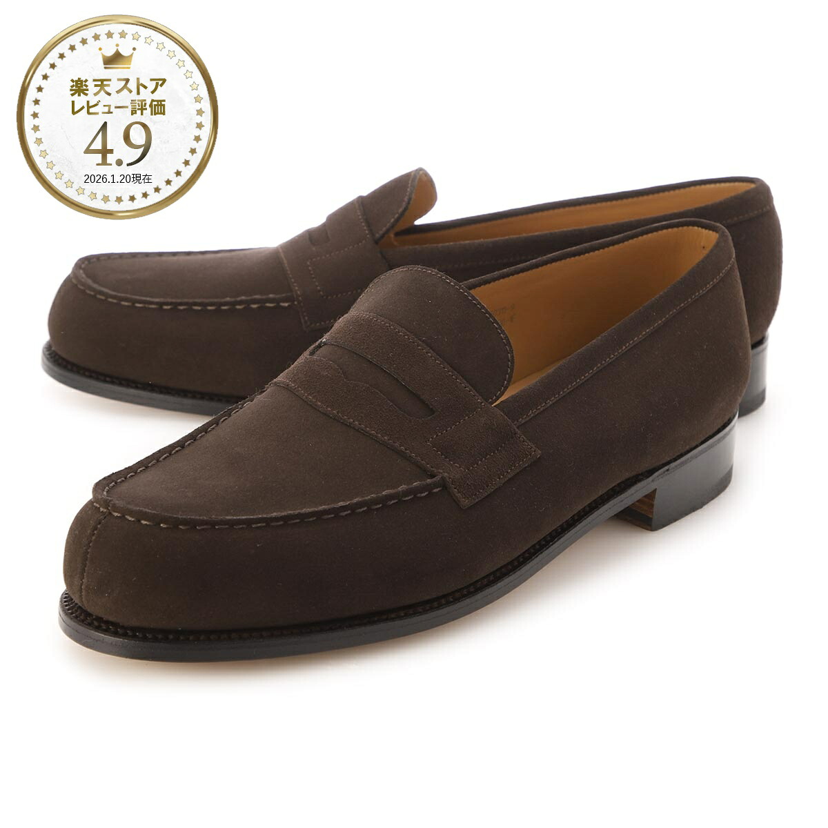ジェイエムウエストン J.M. WESTON ローファー ブラウン メンズ 大きいサイズあり SIGNATURE LOAFER #180 ワイズ:D【返品送料無料】[2026AW]｜モダンブルー店