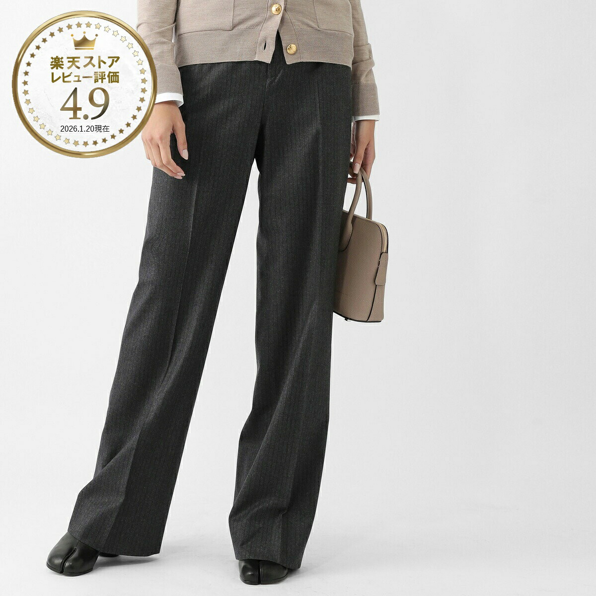 セリーヌ CELINE ウールパンツ グレー レディース 2p783 438v 10ah TIXIE PANTS【返品送料無料】|モダンブルー店