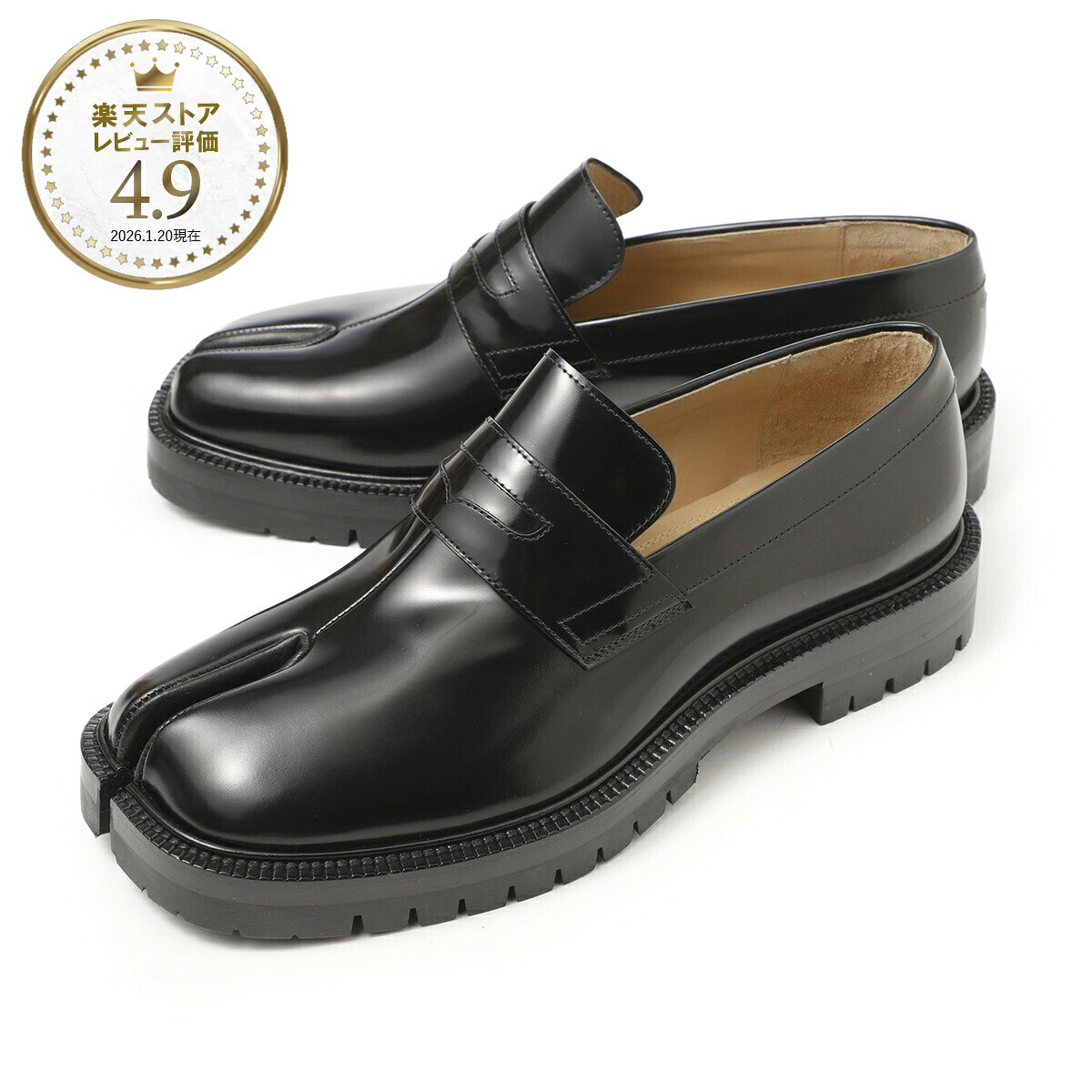 【アウトレット】メゾンマルジェラ Maison Margiela ローファー ブラック メンズ 大きいサイズあり s57wr0139 p3827 h8396 TABI タビシューズ【返品送料無料】[outnew]｜モダンブルー店