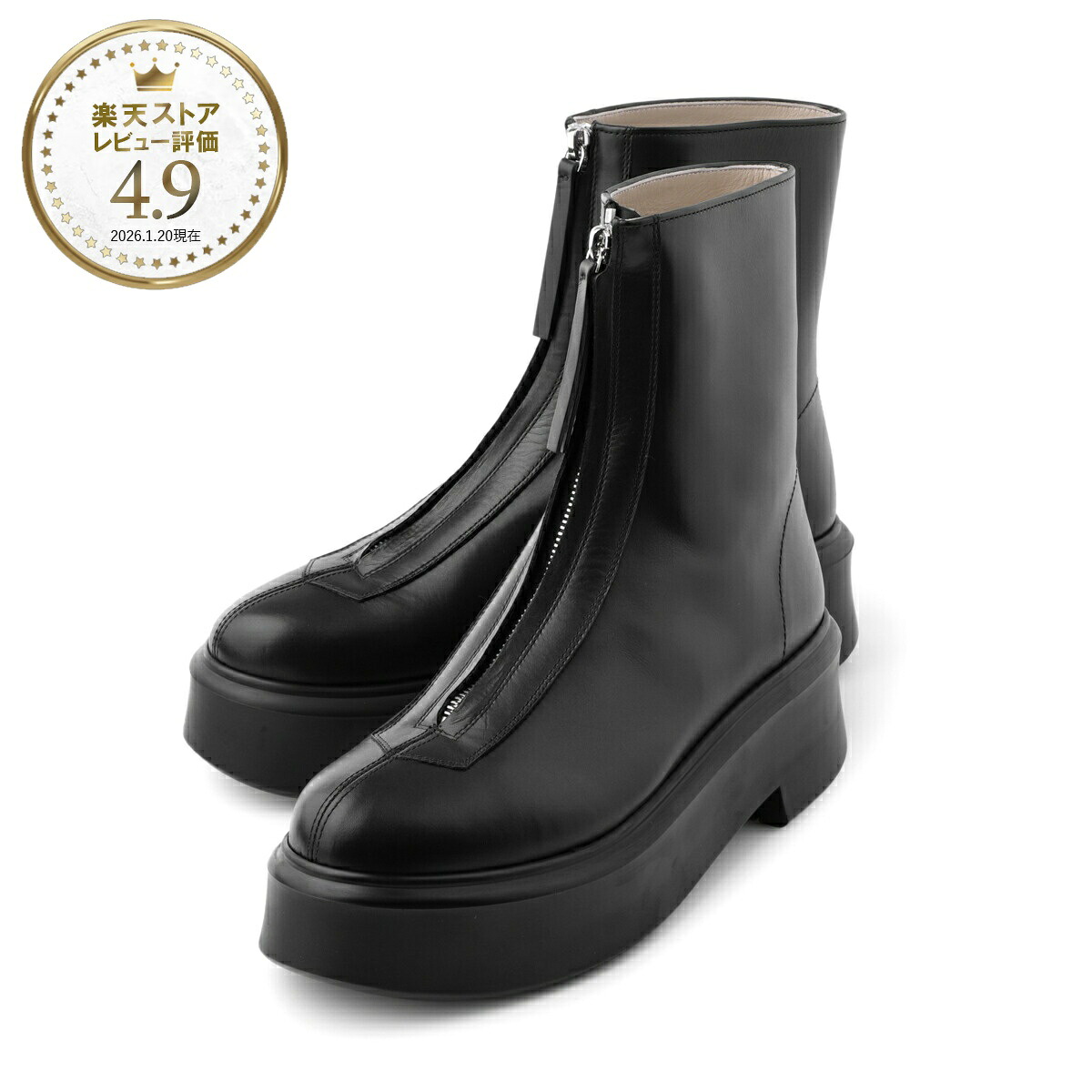 ザ ロウ THE ROW アンクルブーツ ブラック レディース 大きいサイズあり f1144 l64r blk ZIPPED BOOT 1【返品送料無料】[2026SS]｜モダンブルー店