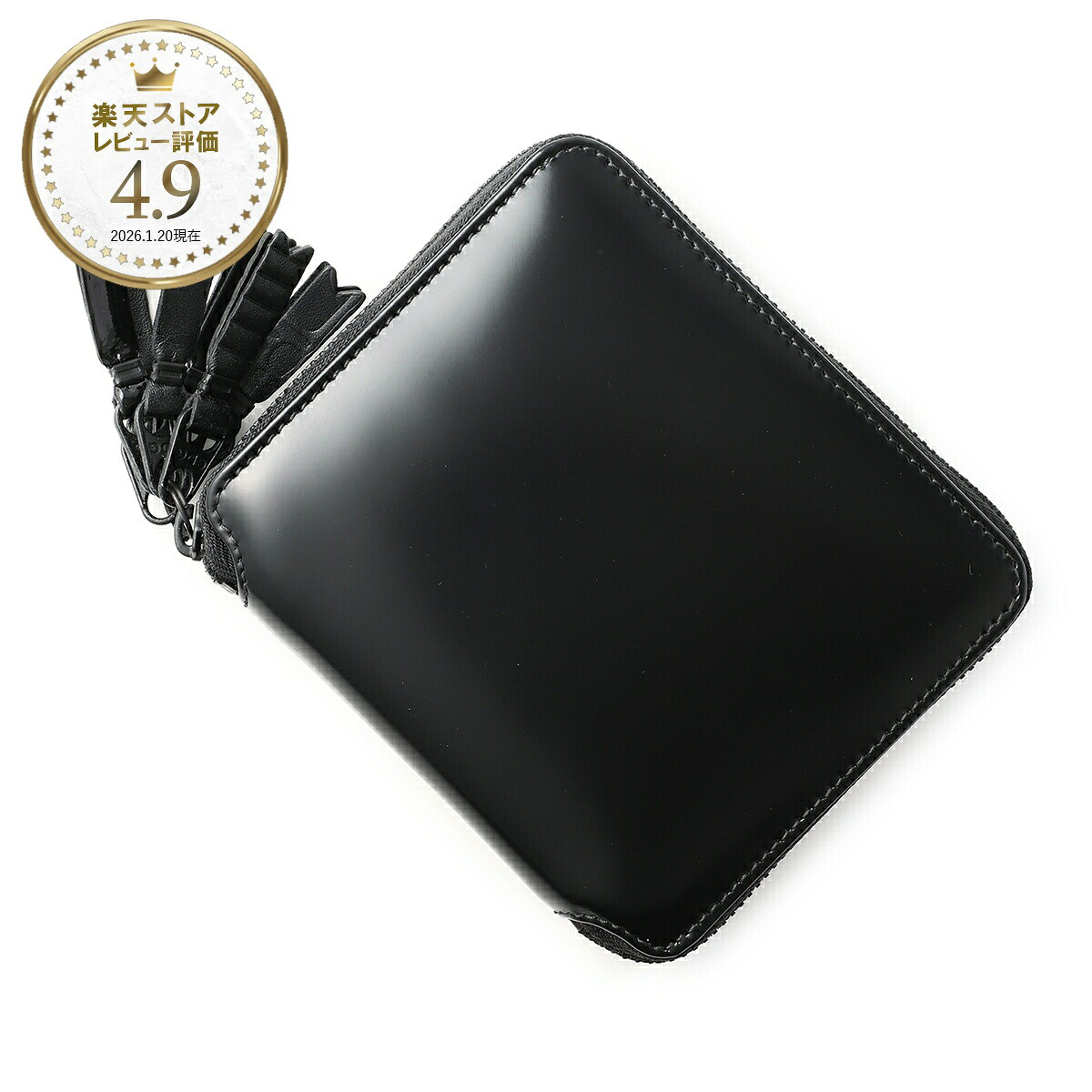 コム デ ギャルソン COMME des GARCONS 2つ折り財布 小銭入れ付き ブラック メンズ レディース sa2100zm black ZIPPER MEDLEY【返品送料無料】[2026SS]｜モダンブルー店