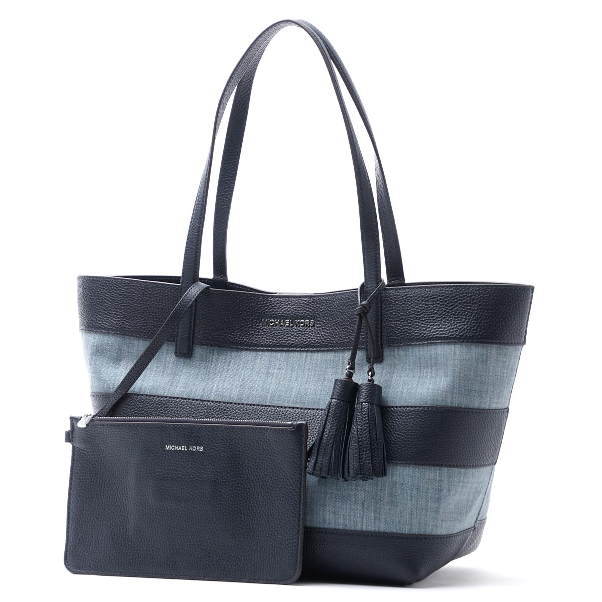 michael kors blue tote bag