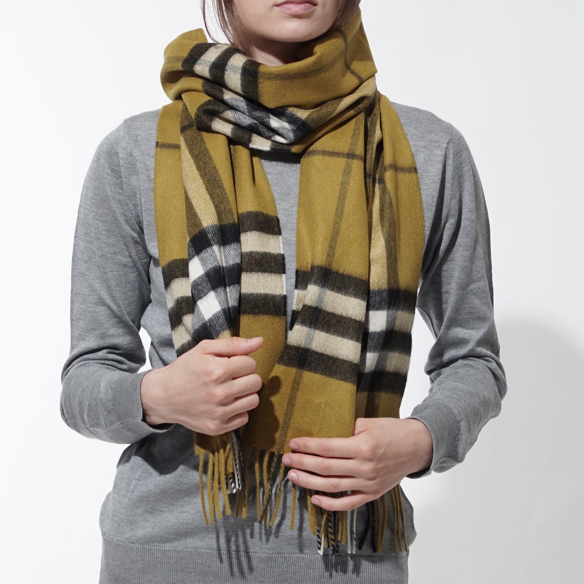 burberry scarf yellow