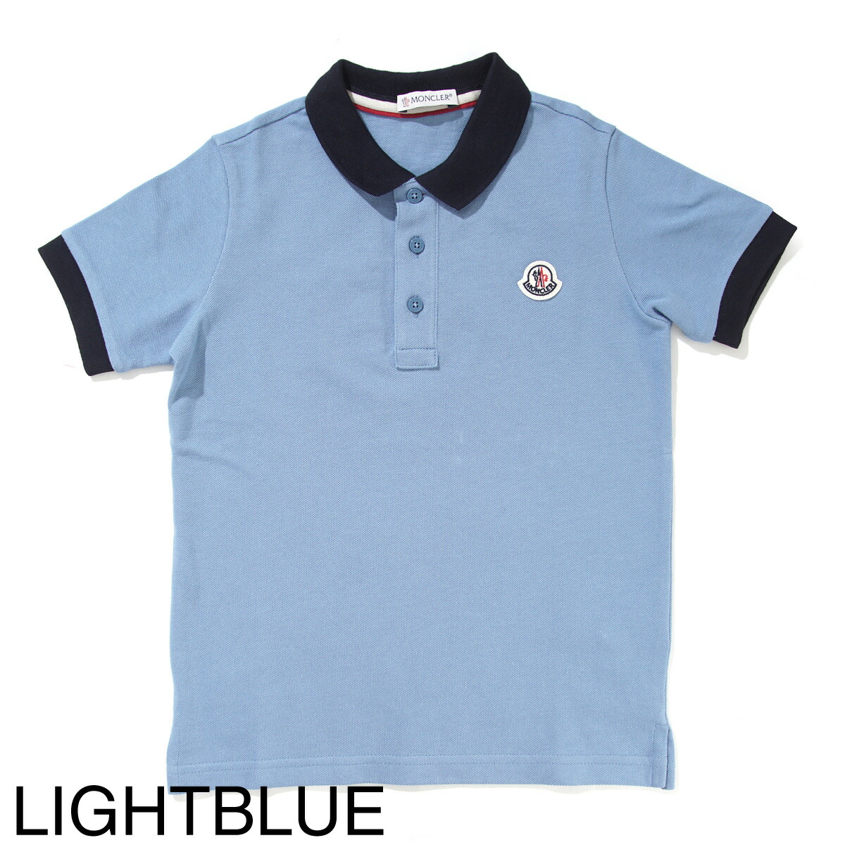 light blue moncler polo