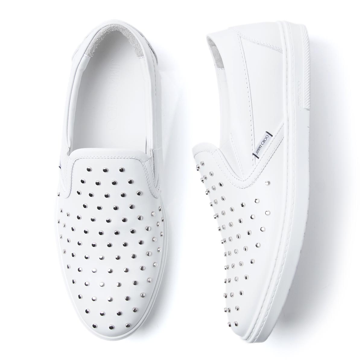 超美品 アウトレット ラスト1点 ジミーチュウ Jimmy Choo スリッポンシューズ ローファー ホワイト メンズ スリッポン シューズ Grove Ood White Silver Grove Ood 184 グローブ グロウブ ラッピング無料 返品 Outnew Www Etechnologycr Com