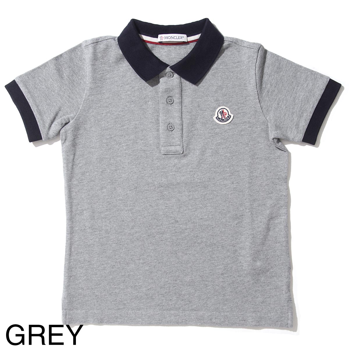 grey moncler polo shirt