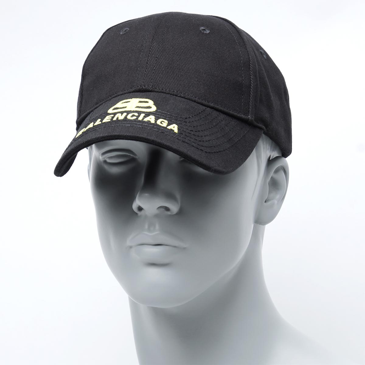 balenciaga cap on head