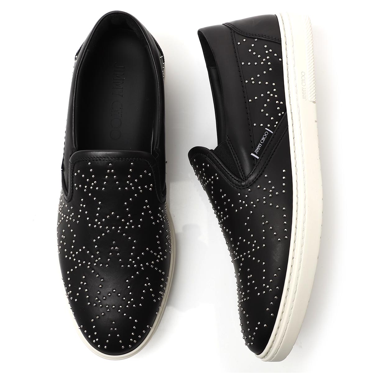 驚きの値段 アウトレット ジミーチュウ Jimmy Choo スリッポン ブラック メンズ シューズ スニーカー カジュアル 大きいサイズあり Grove Ddp Black Grove グローブ ミックス ミニスタースタッズ付き 返品 ラッピング無料 Outnew モダンブルー店