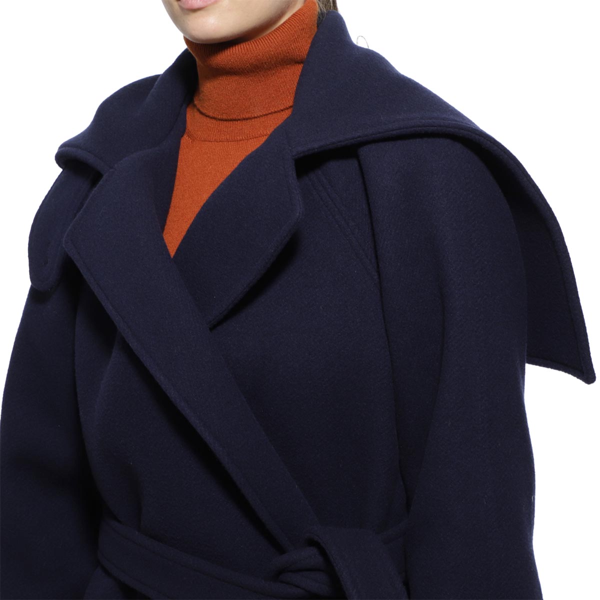 楽天市場 クロエ Chloe ロングコート ブルー レディース ウール アウター 大きいサイズあり Chc19ama 48b Evening Blue あす楽対応 関東 返品送料無料 ラッピング無料 モダンブルー楽天市場店