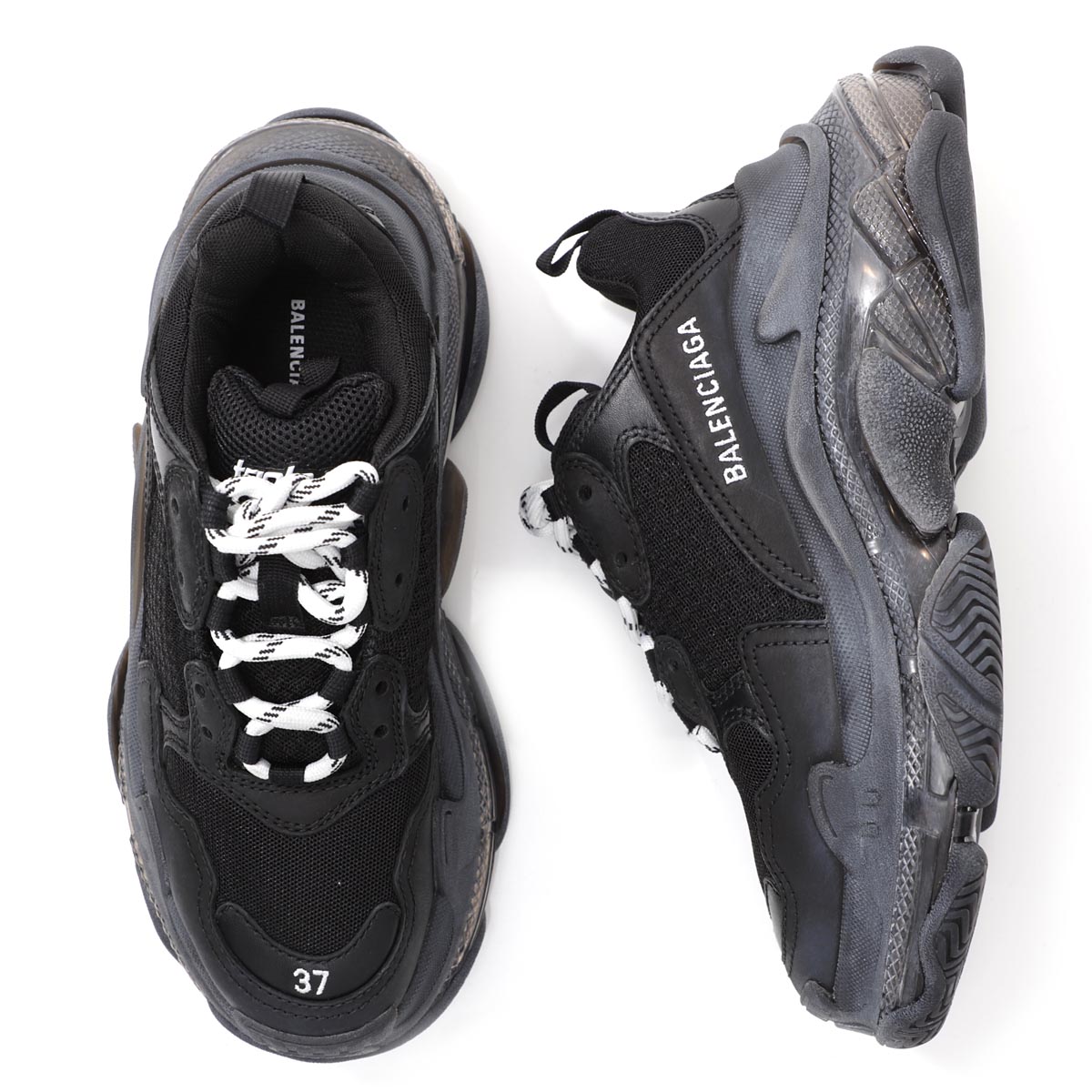 楽天市場 バレンシアガ Balenciaga スニーカー ブラック レディース プレゼント カジュアル W09o1 1000 Triple S トリプルｓ あす楽対応 関東 返品送料無料 ラッピング無料 モダンブルー楽天市場店