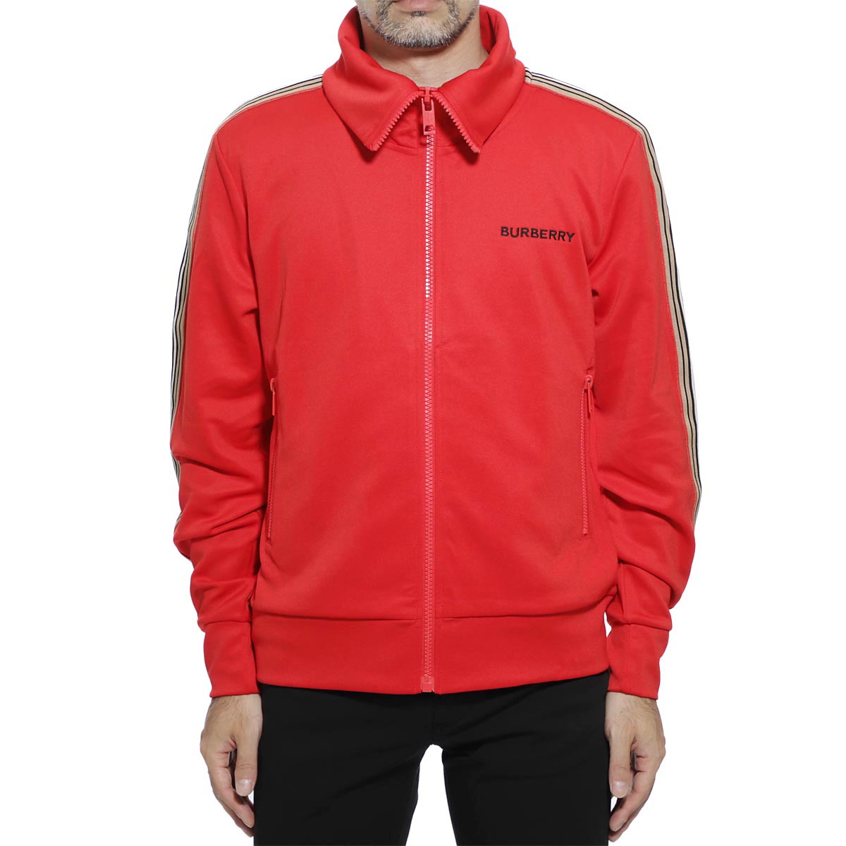 burberry jacket mens red