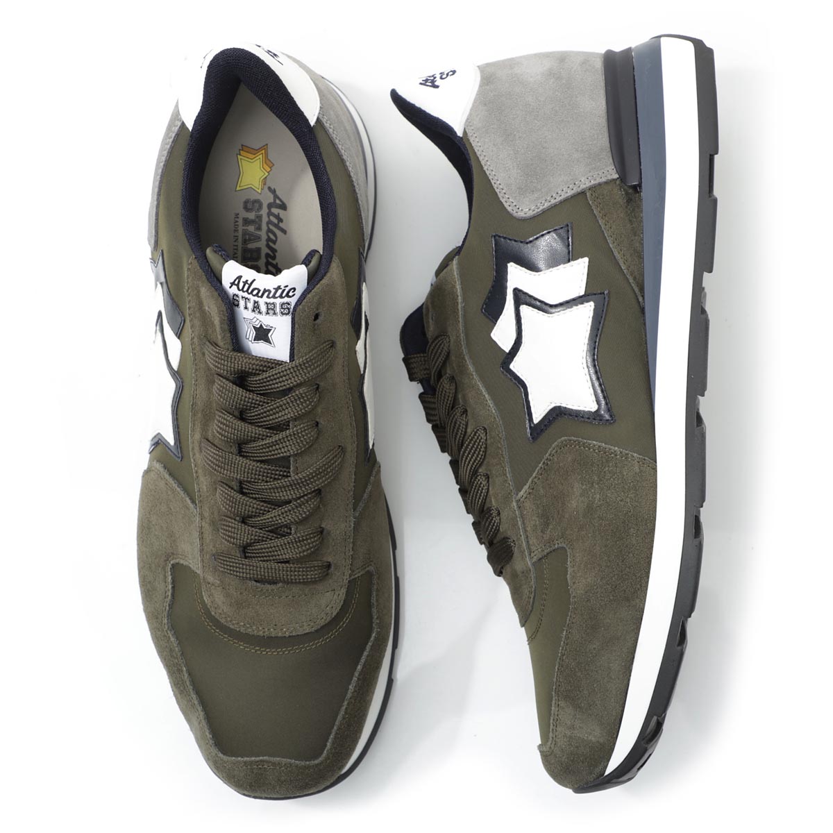 楽天市場 アウトレット ラスト1点 アトランティックスターズ Atlantic Stars スニーカー グリーン メンズ シューズ カジュアル ファブリック モード 大きいサイズあり Antares Wcm 31ny Antares アンタレス あす楽対応 関東 返品送料無料 ラッピング無料