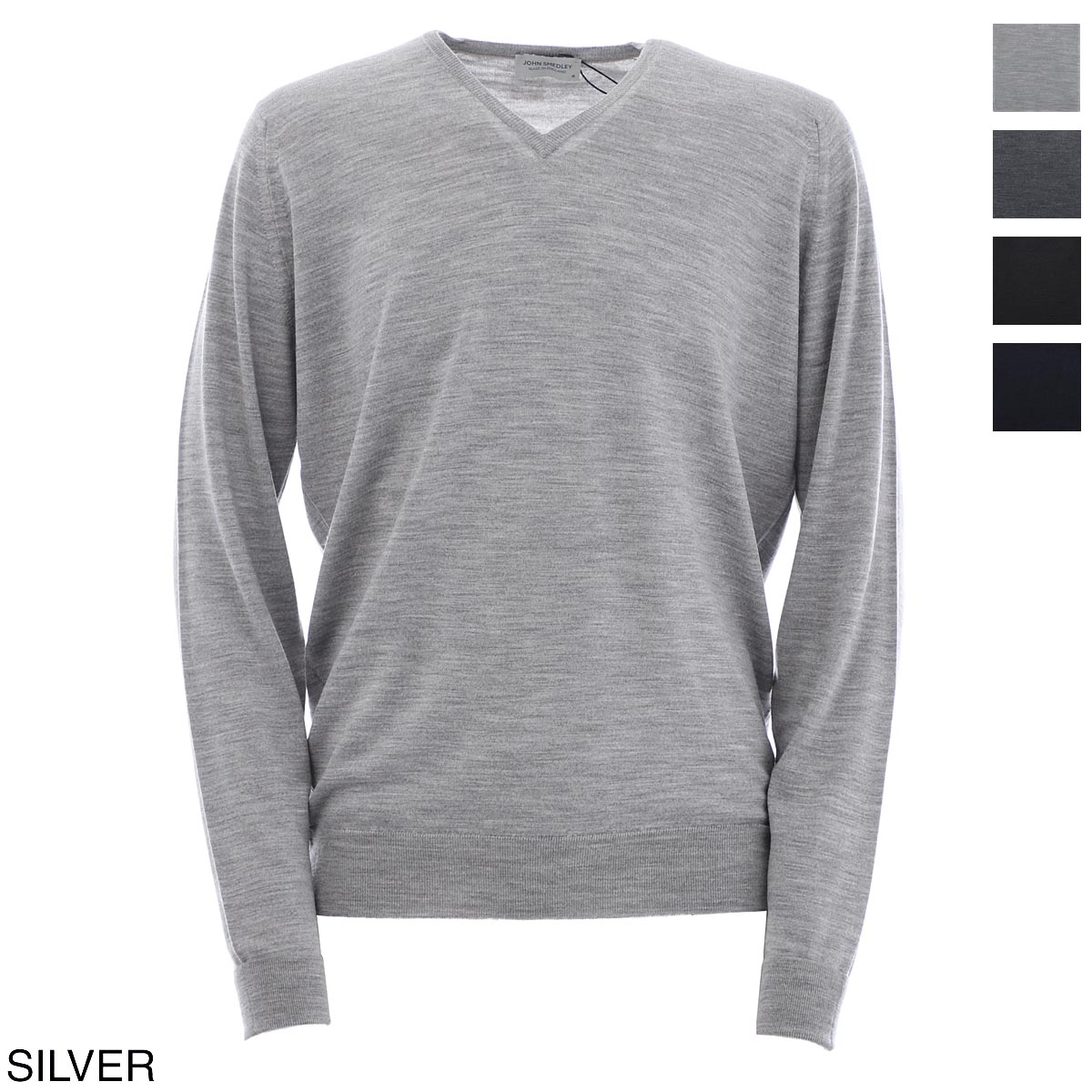 楽天市場 アウトレット ジョンスメドレー John Smedley Vネック セーター メンズ ニット カジュアル ウール 毛 Bobby Silver Bobby ボビー 30ゲージ あす楽対応 関東 返品送料無料 ラッピング無料 モダンブルー楽天市場店