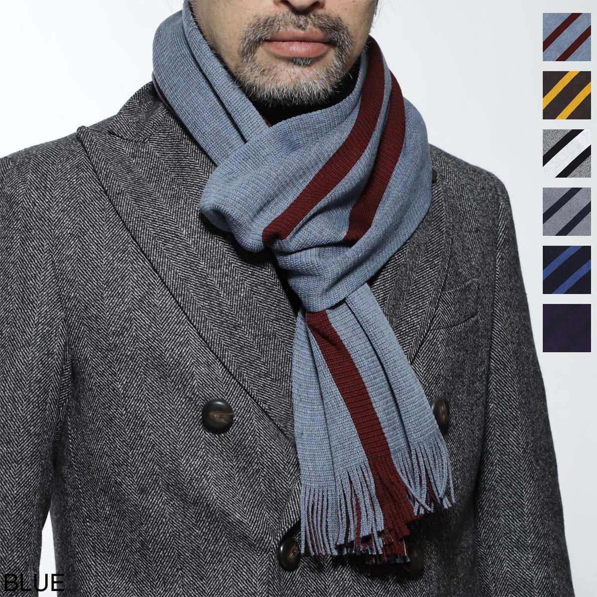 楽天市場 ボスヒューゴボス Boss Hugoboss マフラー メンズ Brunori 465 Brunori あす楽対応 関東 返品送料無料 ラッピング無料 モダンブルー楽天市場店