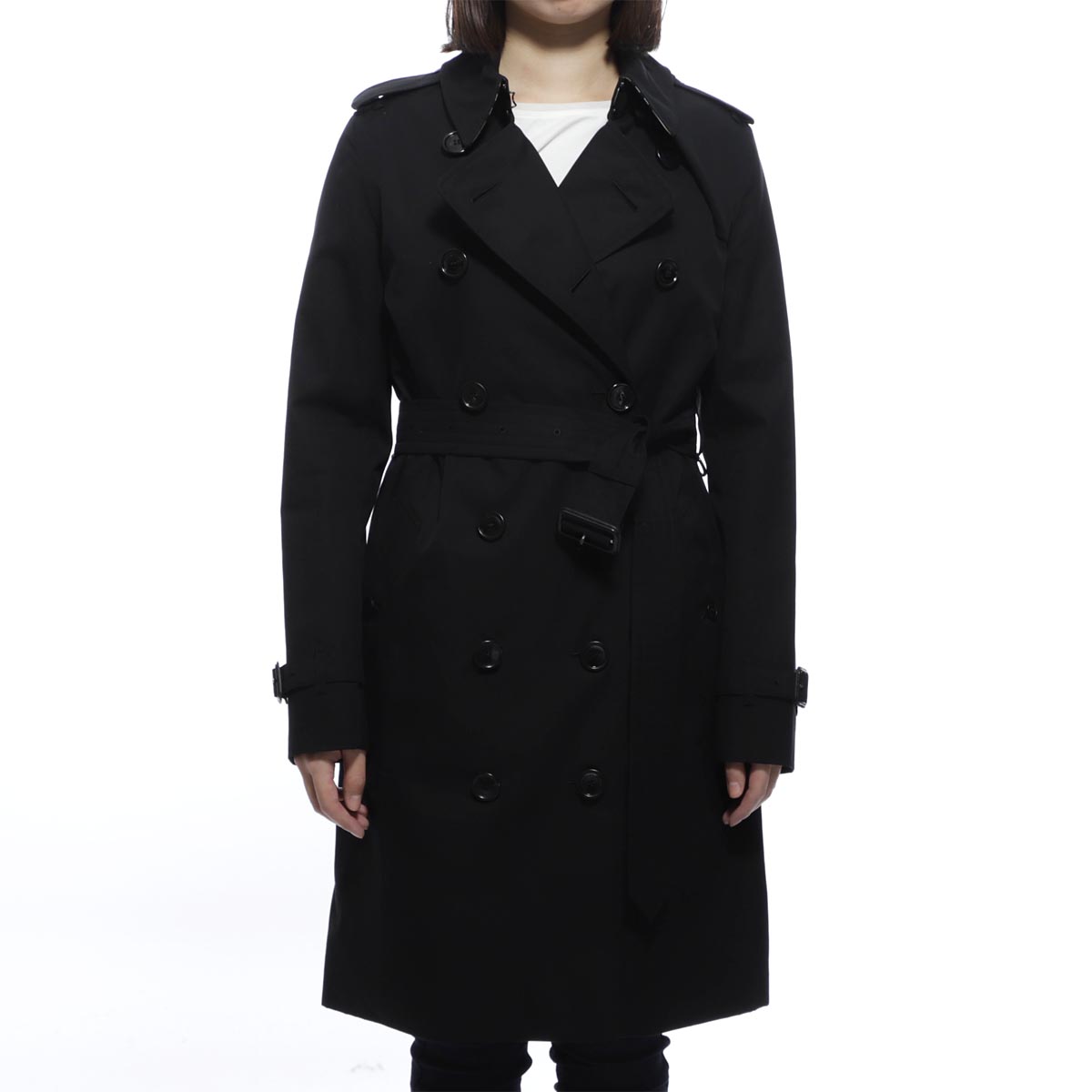 楽天市場 アウトレット バーバリー Burberry トレンチコート ブラック レディース 通勤 英国 Black Kensington ケンジントン あす楽対応 関東 返品送料無料 ラッピング無料 モダンブルー楽天市場店