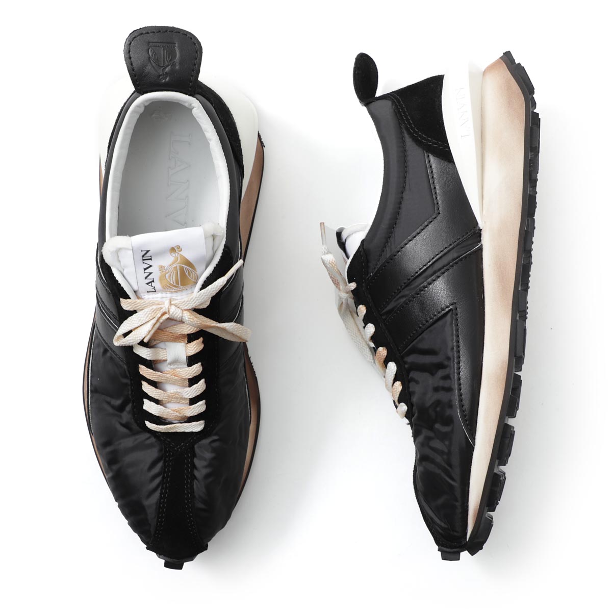 楽天市場 アウトレット ランバン Lanvin スニーカー ブラック メンズ ローカット 大きいサイズあり Fm Skbrun Nylo 10 バンパー あす楽対応 関東 返品送料無料 ラッピング無料 モダンブルー楽天市場店