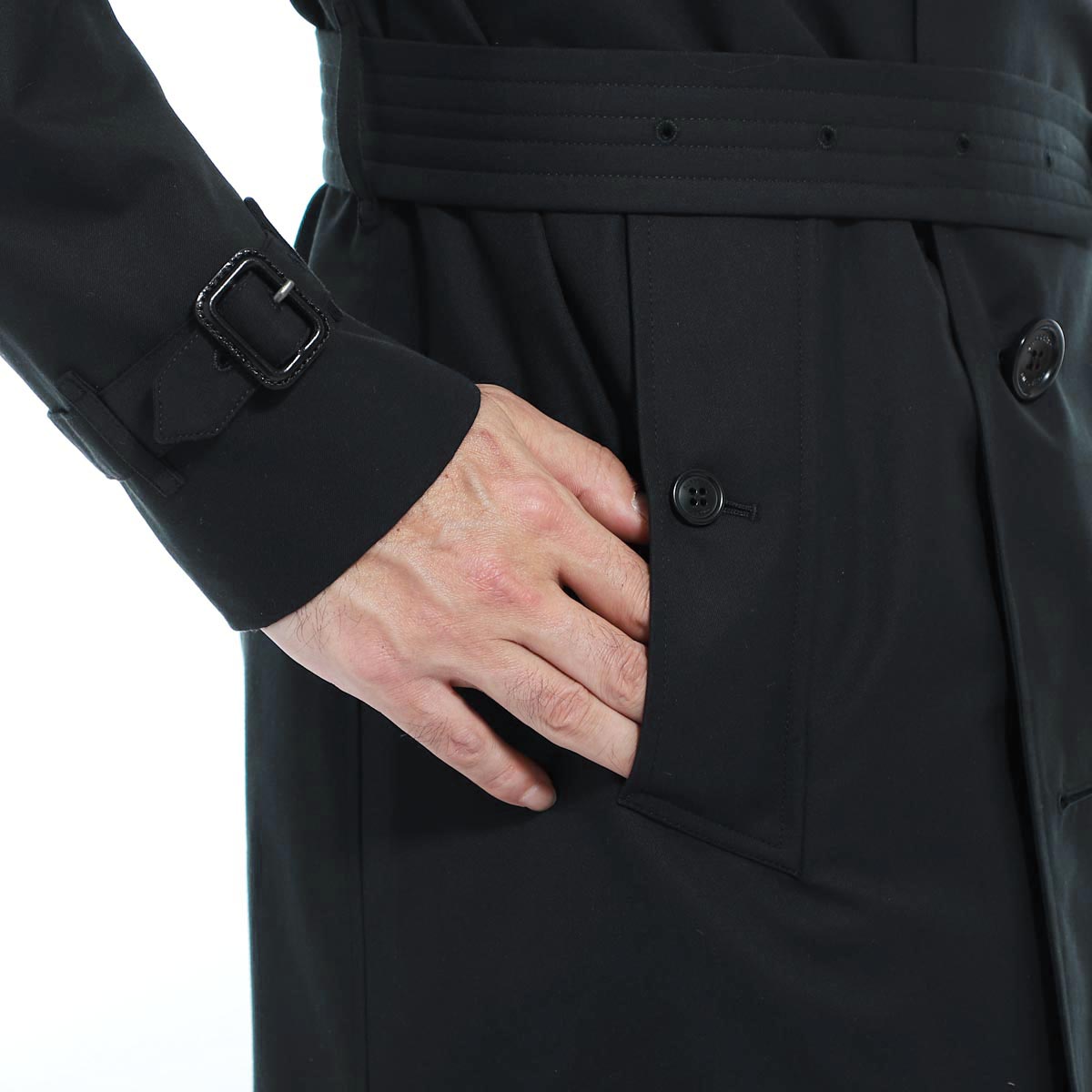 楽天市場 アウトレット バーバリー Burberry トレンチコート ブラック メンズ Midnight Kensington ケンジントン あす楽対応 関東 返品送料無料 ラッピング無料 モダンブルー楽天市場店