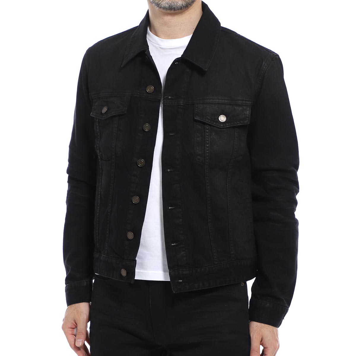 クライマックスセール サンローランパリ Saint Laurent Paris デニムジャケット ブラック メンズ Y500a 1251 関東 返品送料無料 ラッピング無料 当店限定 Lazybonessmokehouse Net