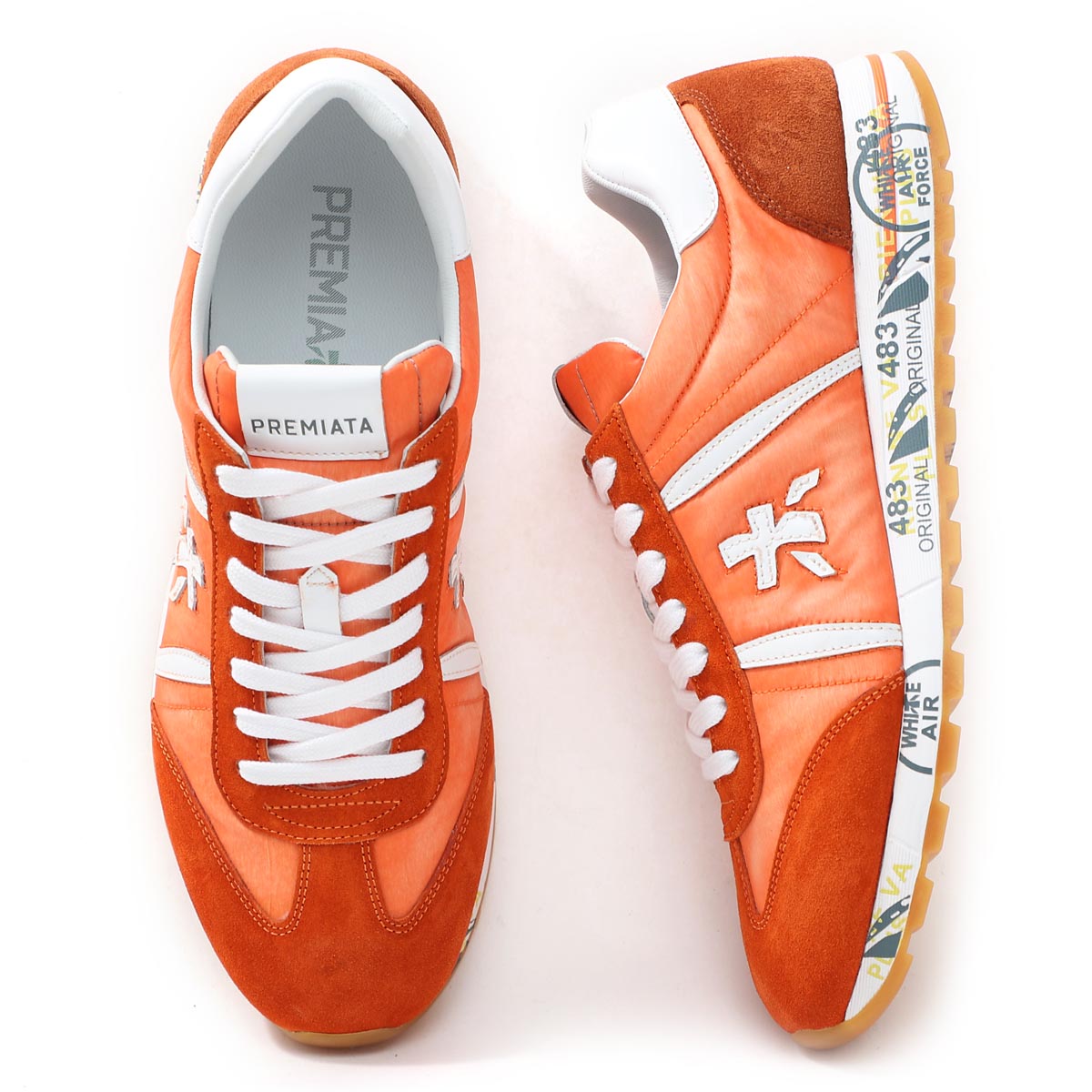 楽天市場 プレミアータ Premiata スニーカー オレンジ メンズ 大きいサイズあり Lucy 4600 Orange Lucy 4600 あす楽対応 関東 返品送料無料 ラッピング無料 モダンブルー楽天市場店