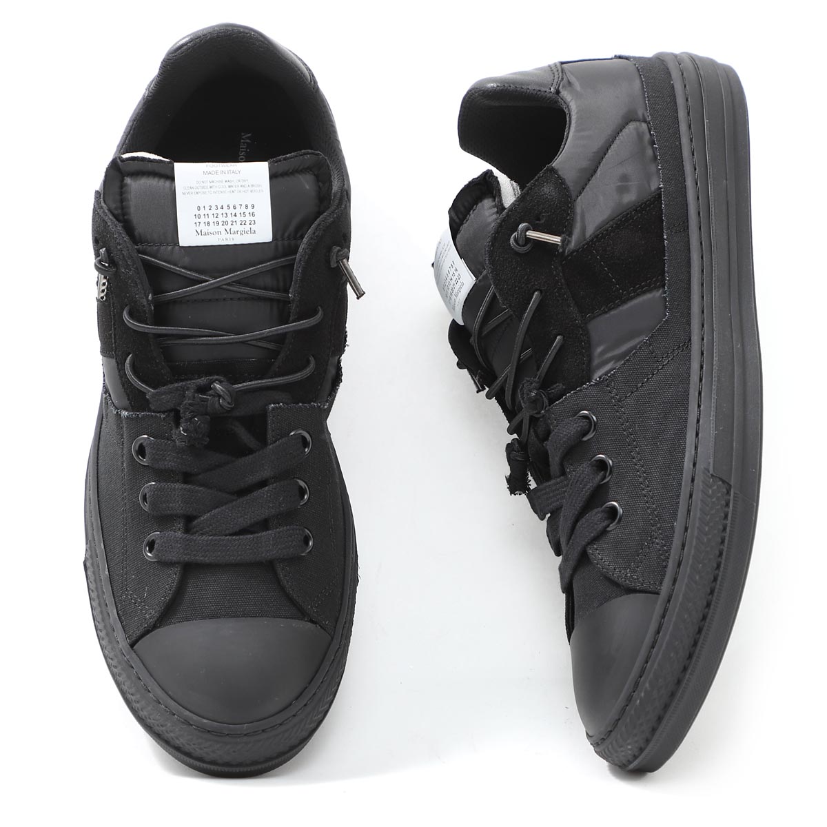 楽天市場 メゾンマルジェラ Maison Margiela スニーカー ブラック メンズ 大きいサイズあり S37ws0480 P2422 T8016 22 女性と男性のための靴のコレクション Evolution Spliced Low Top Sneakers あす楽対応 関東 返品送料無料 ラッピング無料 モダンブルー