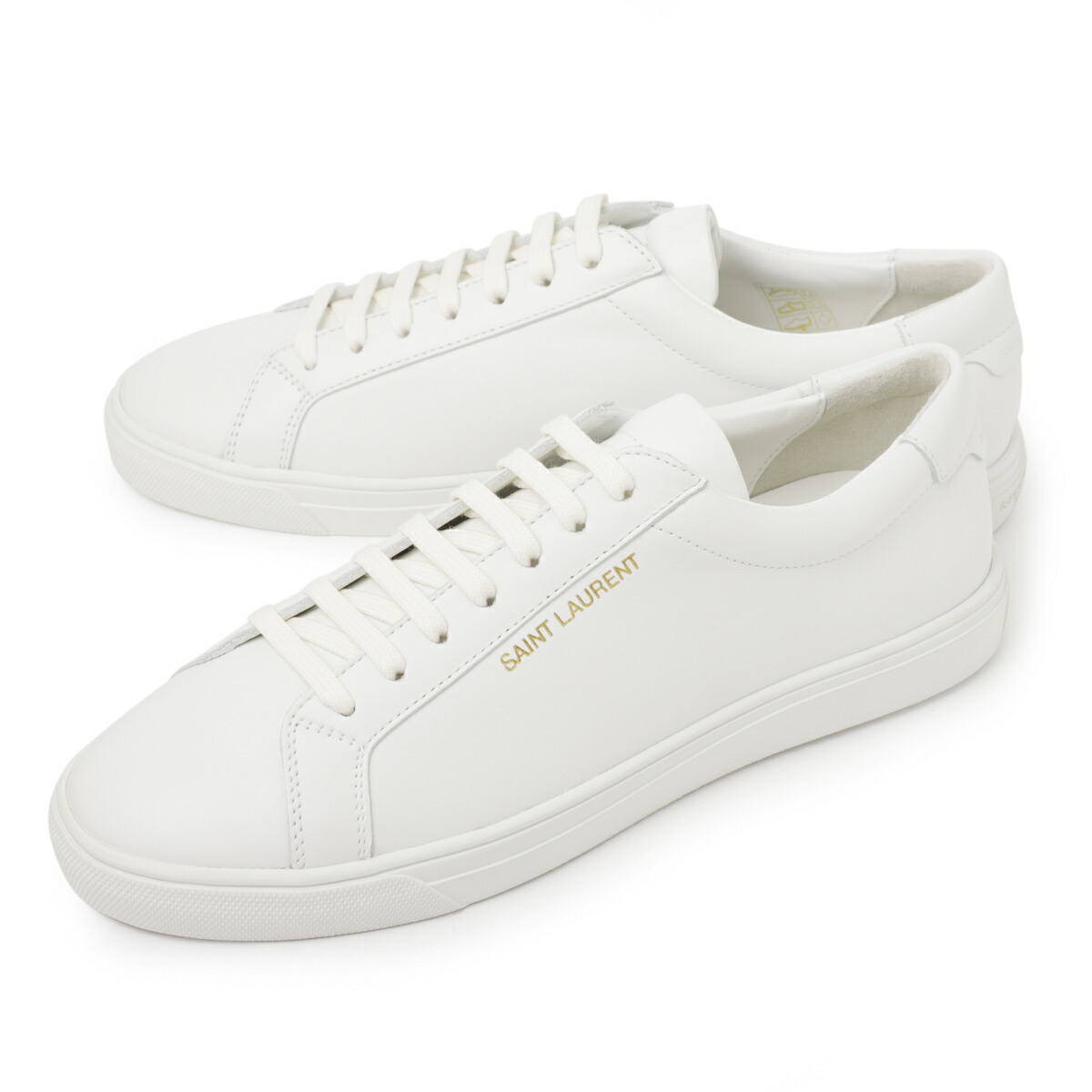 スニーカー SAINT LAURENT Men Sneakers White 6068330M500 9030 Buy Saint Laurent Andy 'Optic White' - 606833 0M500 9030