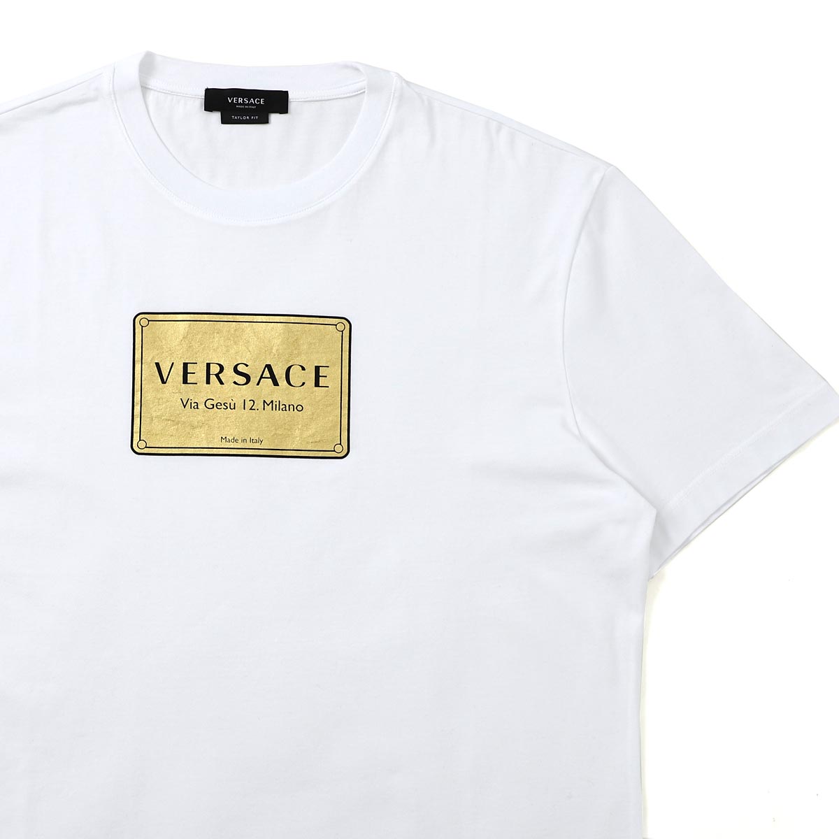 楽天市場 ヴェルサーチェ Versace クルーネック Tシャツ メンズ A 6 A1001 T Shirt Taylor Fit あす楽対応 関東 返品送料無料 ラッピング無料 モダンブルー楽天市場店