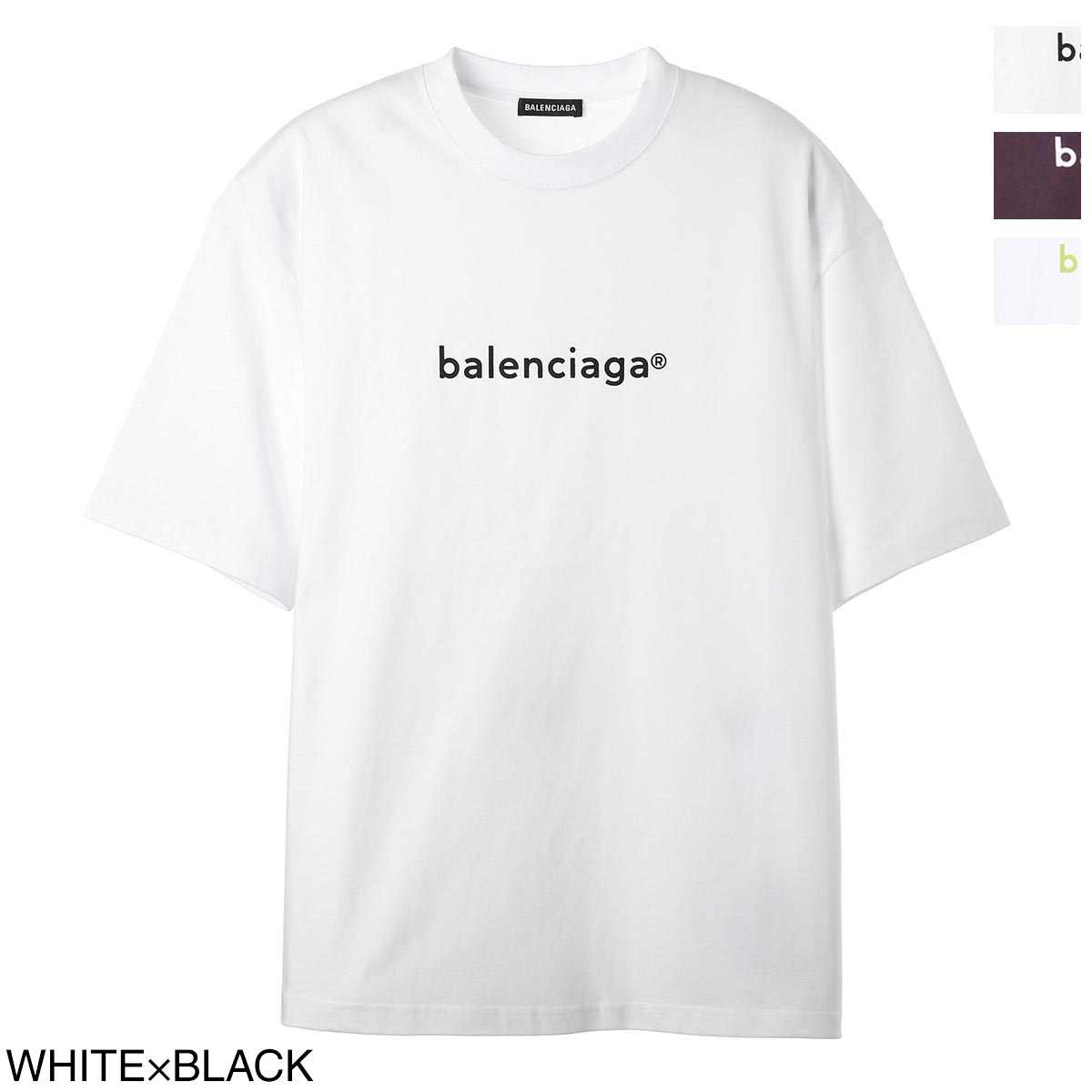 楽天市場 バレンシアガ Balenciaga クルーネック Tシャツ メンズ Tiv54 9040 New Copyright Medium Fit T Shirt あす楽対応 関東 返品送料無料 ラッピング無料 21ss モダンブルー楽天市場店