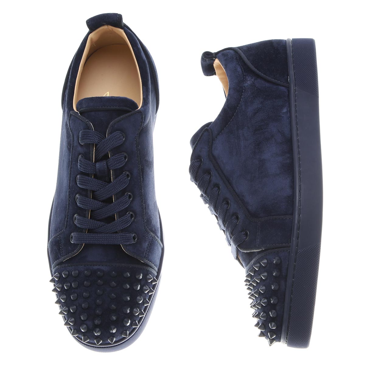楽天市場 クリスチャンルブタン Christian Louboutin スニーカー ブルー メンズ 大きいサイズあり U638 Bluscuro Bluscuro Mat Louis Junior Spikes Orlato あす楽対応 関東 返品送料無料 ラッピング無料 モダンブルー楽天市場店