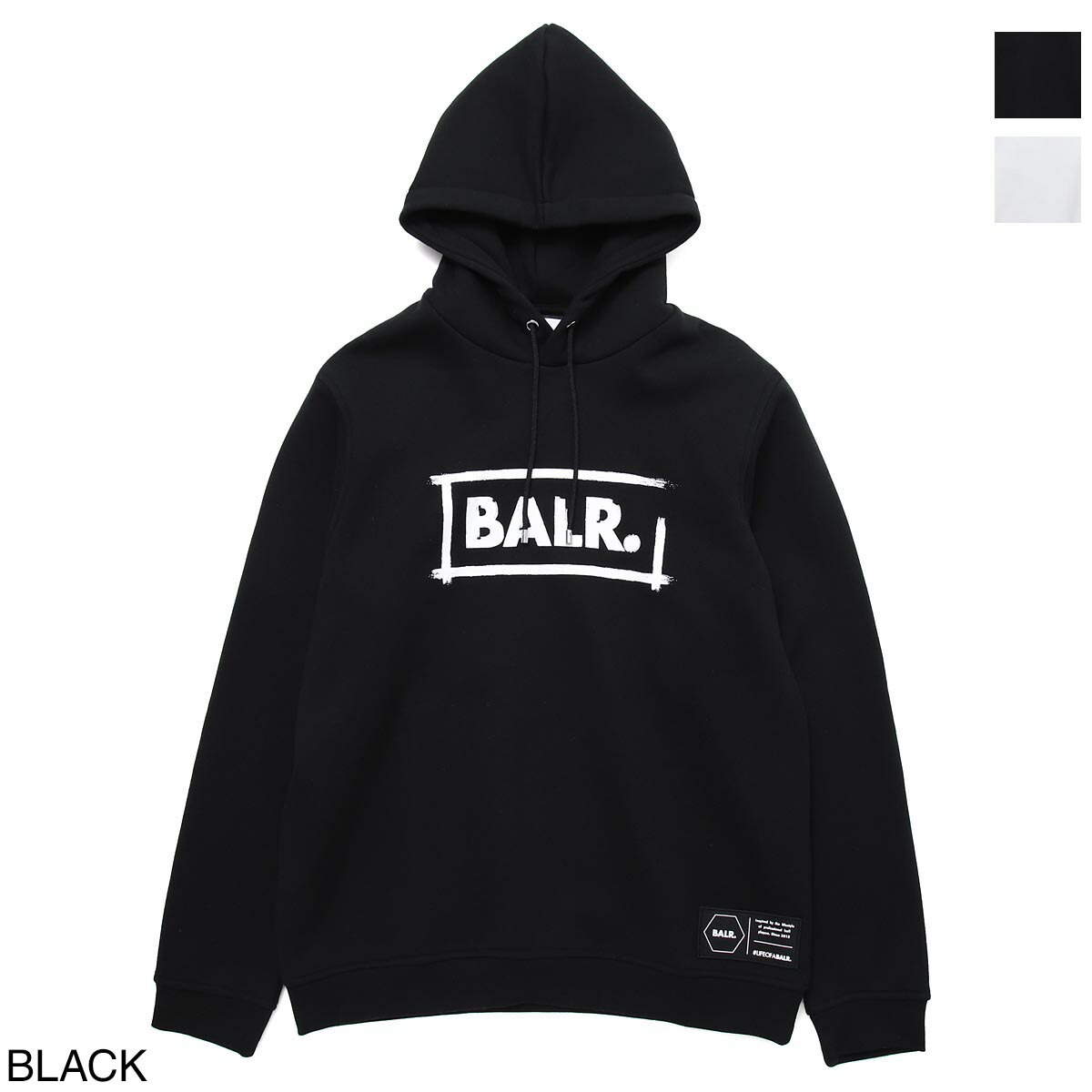 新品本物 ブラック 56 パーカー Hoodie Straight Pof Balr パーカー