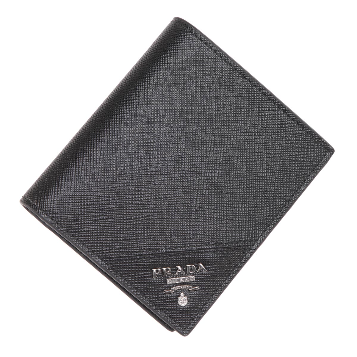 PRADA 2つ折り 財布 2mo004-qme-f0002 Black Saffiano Leather Wallet | PRADA