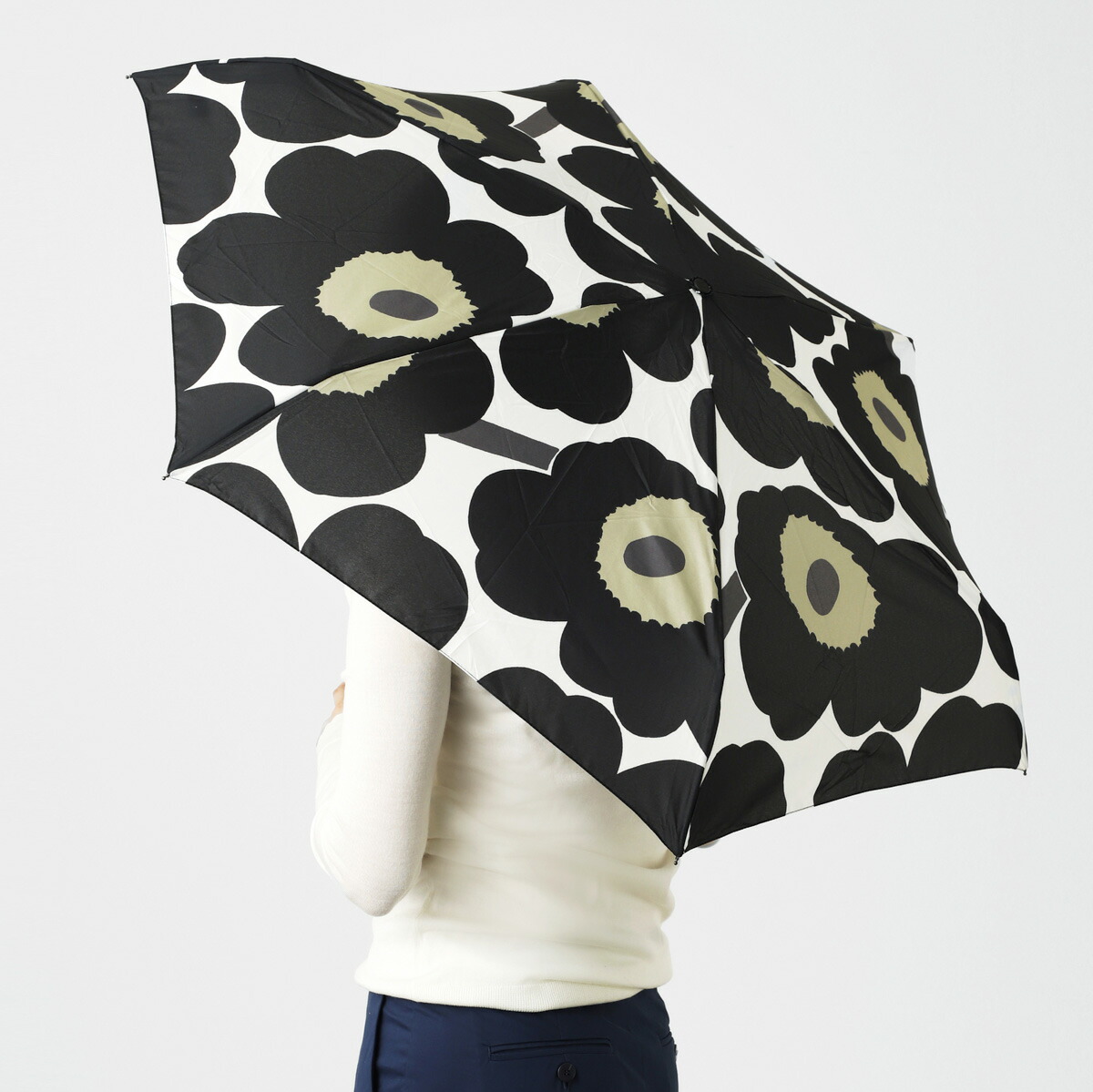 マリメッコ Marimekko 折りたたみ洋傘 レディース 0458 030 Pieni Unikko ピエニウニッコ あす心地よい調和 関東 返品送料無料 ラッピング無料 Cannes Encheres Com