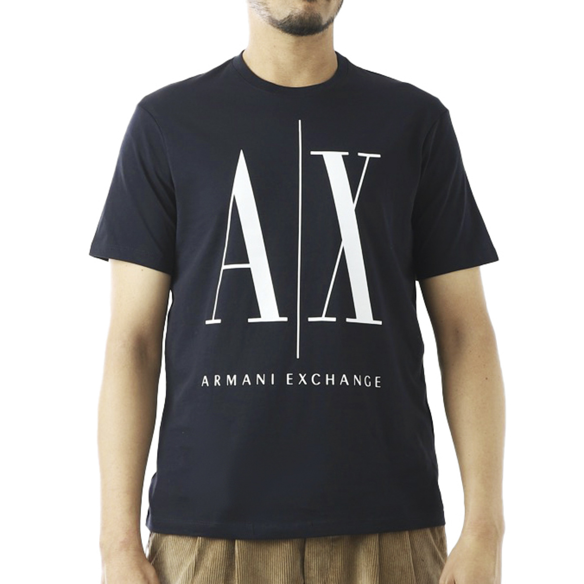 うございま ARMANI ボックスロゴ Tシャツ/メンズ/S☆新作モデルの通販