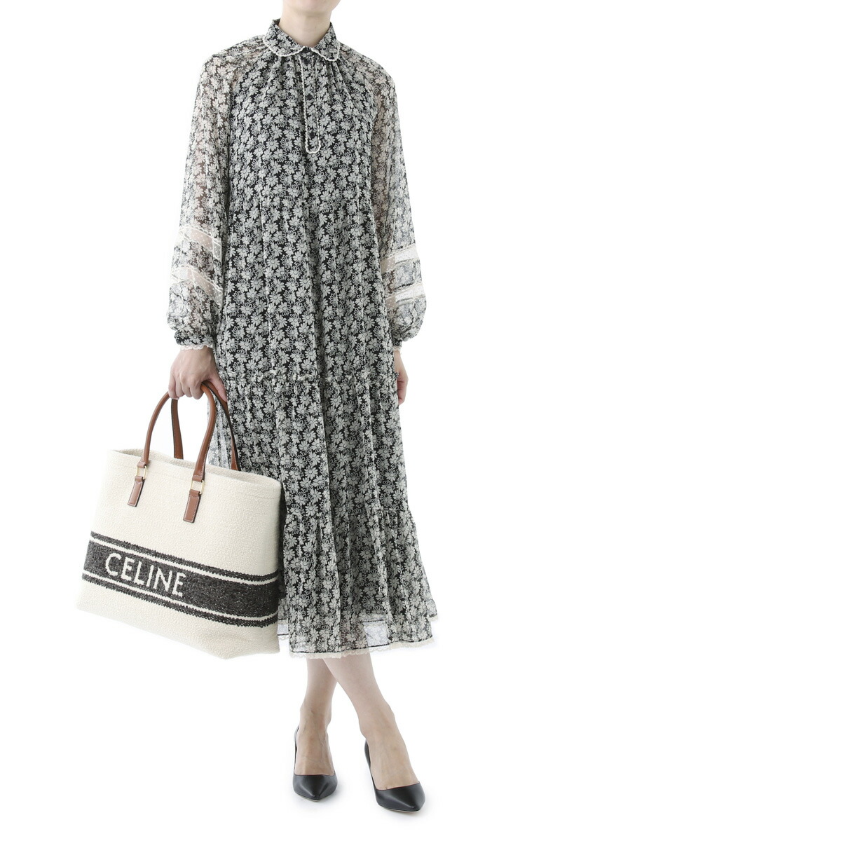 楽天市場 アウトレット セリーヌ Celine ワンピース プレーリードレス ブラック レディース 2r965 257m 38by あす楽対応 関東 返品送料無料 ラッピング無料 モダンブルー楽天市場店