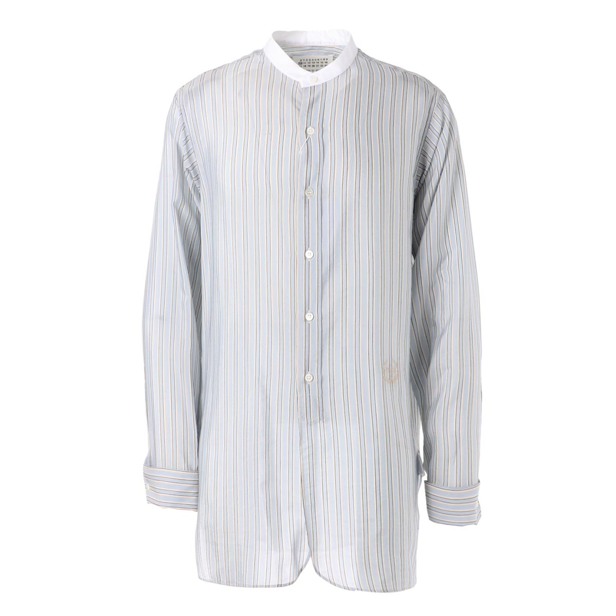 メゾンマルジェラ Maison Margiela 心地好いyシャツ ブルー メンズ S50dl0462 S 001f あす易々たる照応 関東 返品送料無料 ラッピング無料 Newbyresnursery Com