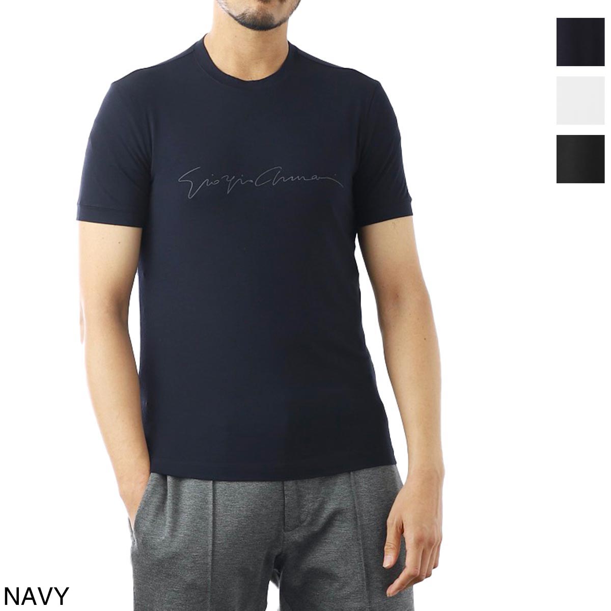 値引 楽天市場 ジョルジオアルマーニ Giorgio Armani クルーネック 半袖tシャツ メンズ 大きいサイズあり 6gst56 Sjp4z Ua3z あす楽対応 関東 返品送料無料 ラッピング無料 21ss モダンブルー楽天市場店 正規店仕入れの Ctcvnhcmc Vn