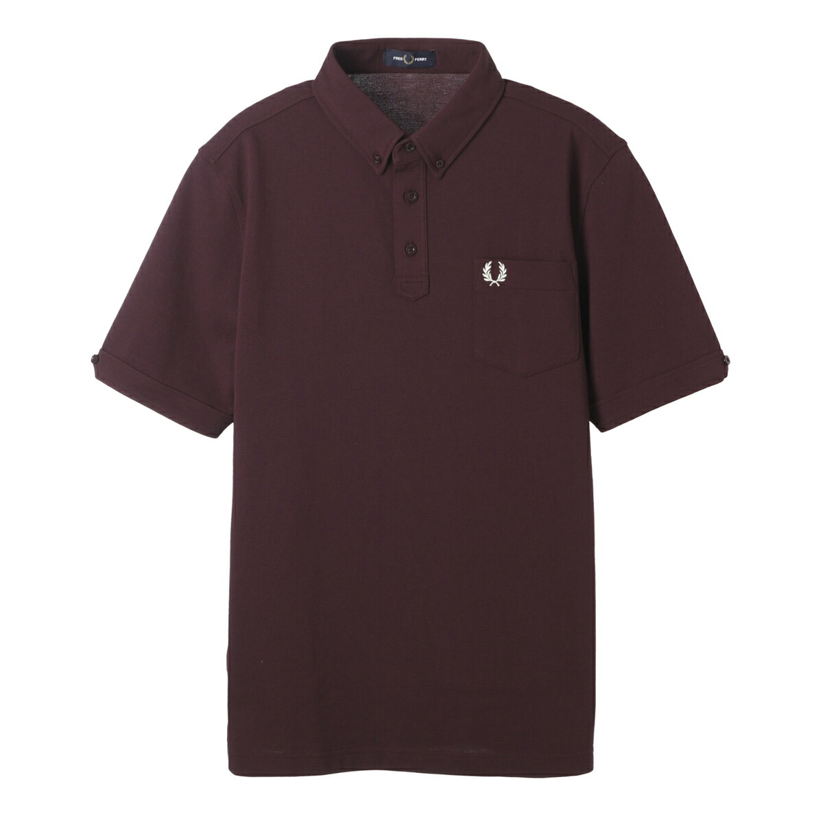 burgundy polo button down