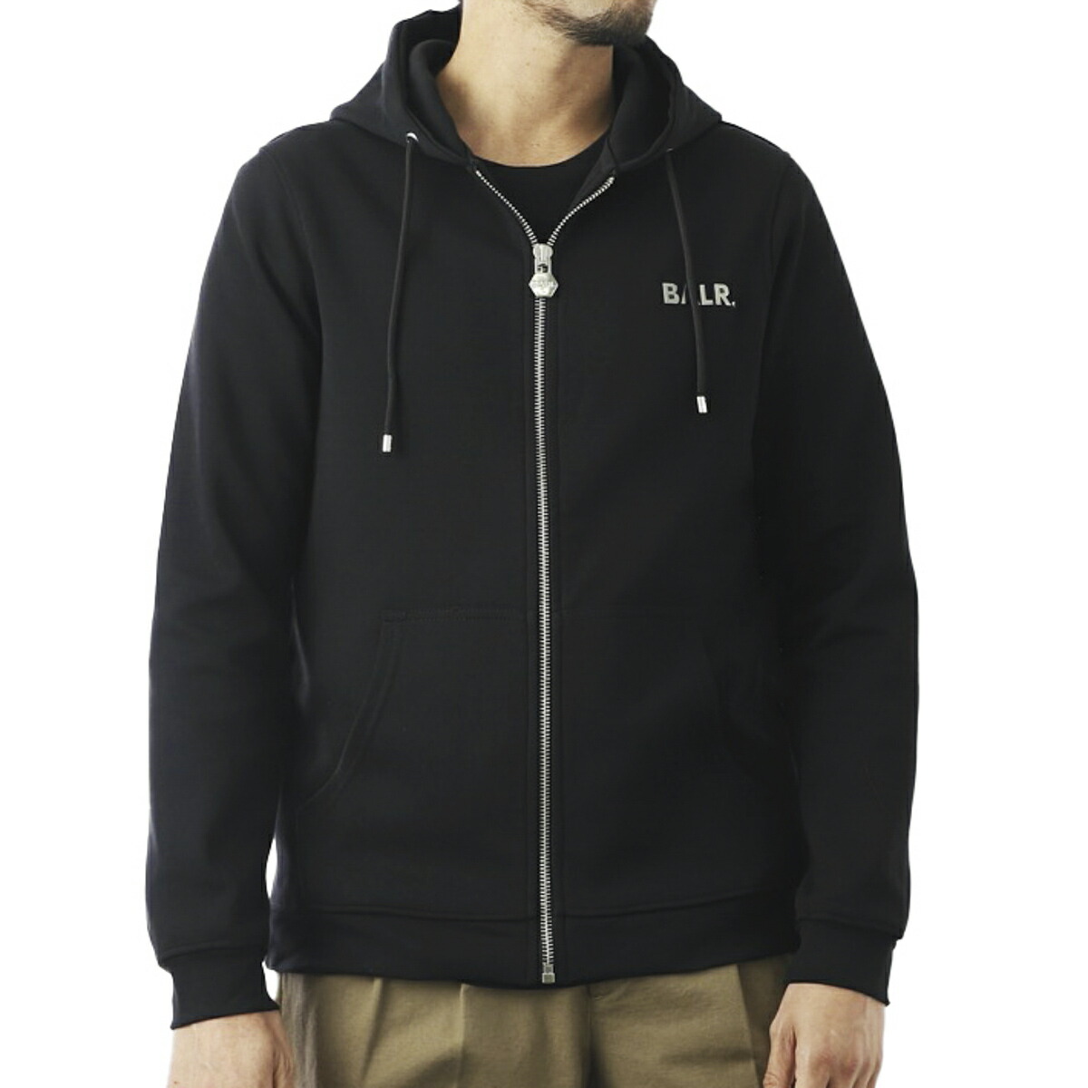 楽天市場 ボーラー Balr ジップアップパーカ メンズ Q Series Zipped Hoodie Black あす楽対応 関東 返品送料無料 ラッピング無料 モダンブルー楽天市場店