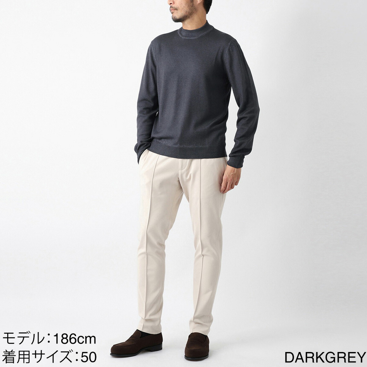 3年保証』 グランサッソ Gran Sasso モックネック ニット メンズ 大きいサイズあり 55108 22792 308 LUPPETTO M L VINTAGE 2022AW グランサッソ Gran Sasso モックネック ニット LUPPETTO M L 大きいサイズあり メンズ 55155-14290-186