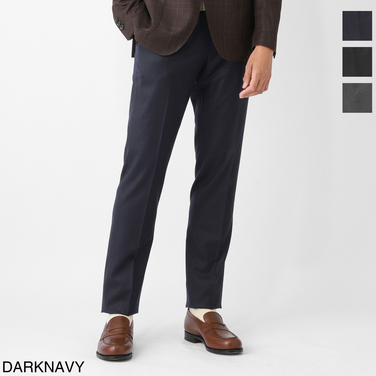 ピーティートリノ PT TORINO ノープリーツ スラックス メンズ BUSINESS SLIM FIT【返品送料無料】[2026AW]｜モダンブルー店