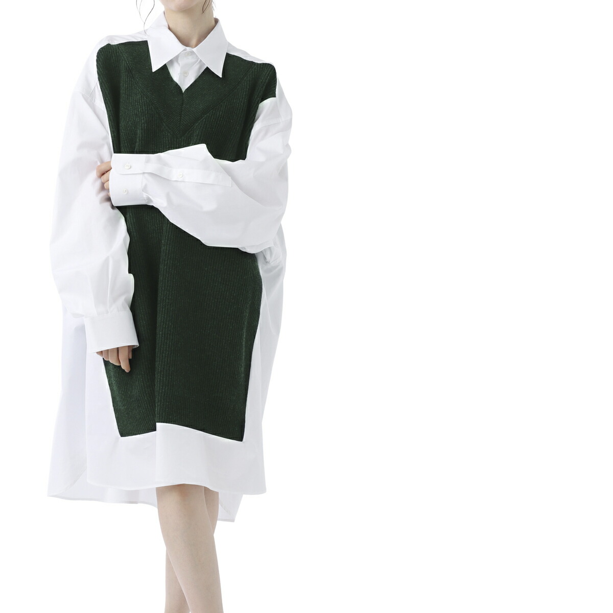 【4way】 Maison Margiela ドッキング シャツワンピース 38 Maison Margiela（旧Maison Martin Margiela） - メゾン