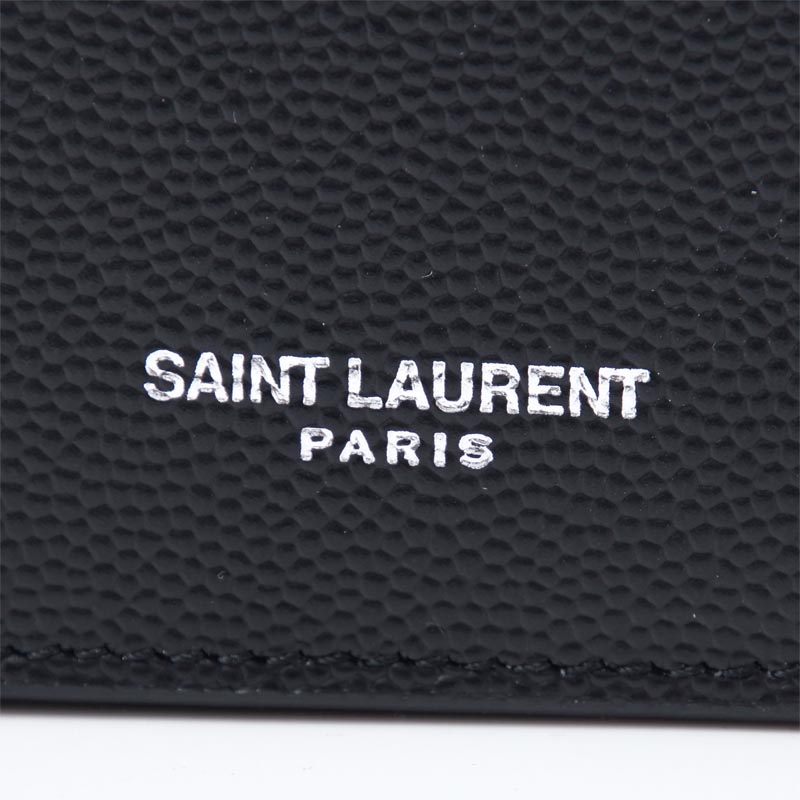 サンローラン SAINT LAURENT カードケース 名刺入れ ブラック メンズ