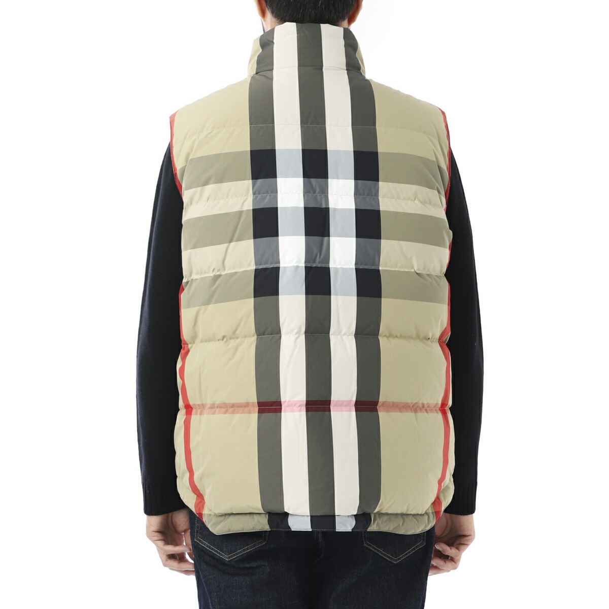 バーバリーBURBERRYダウンベストベージュメンズ8032997archivebeigeblack【あす楽対応_関東】【返品送料無料】【ラッピング無料】