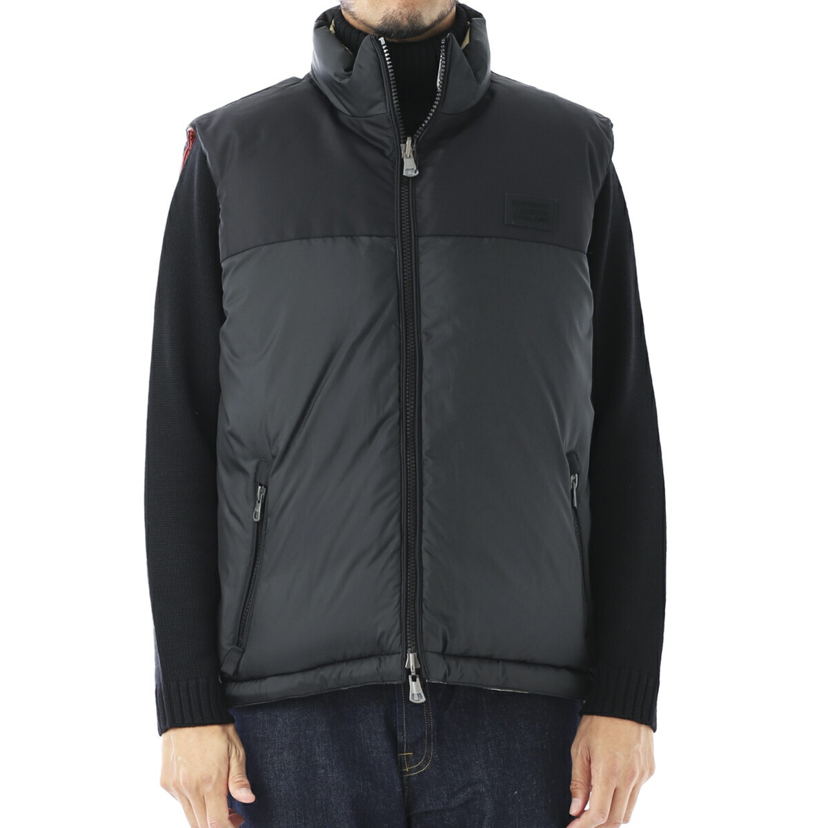 バーバリーBURBERRYダウンベストベージュメンズ8032997archivebeigeblack【あす楽対応_関東】【返品送料無料】【ラッピング無料】