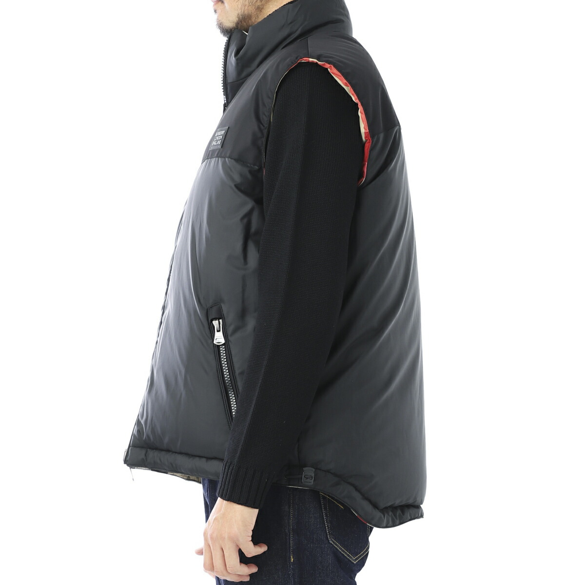 バーバリーBURBERRYダウンベストベージュメンズ8032997archivebeigeblack【あす楽対応_関東】【返品送料無料】【ラッピング無料】