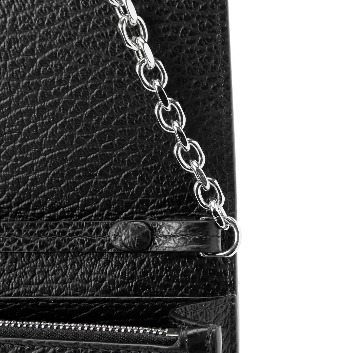 可愛すぎるフェミニンデザイン♪ Maison Margiela メゾンマルジェラ Maison Margiela 長財布 小銭入れ付き  チェーンウォレット ブラック レディース sa3ui0008-p4455-t8013 通販