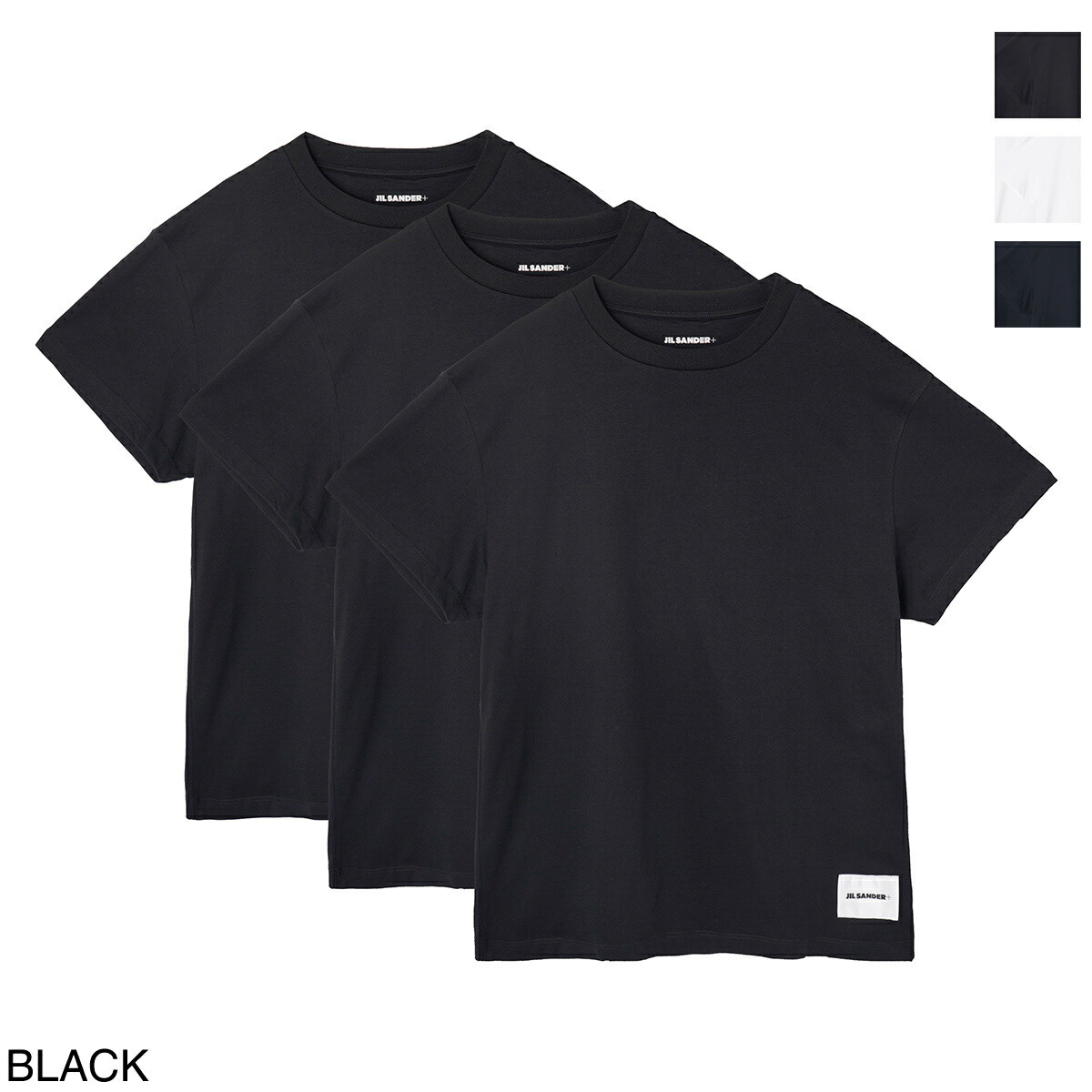 【新品・未使用】JIL SANDER 黒Tシャツ 2pacs JIL SANDER - JIL SANDER ジルサンダー Tシャツ・カットソー M