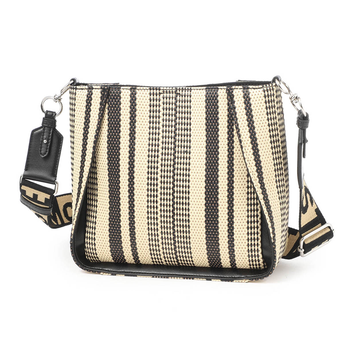 ステラマッカートニー STELLA McCARTNEY ブラック wp0013 STRIPE RAFIA