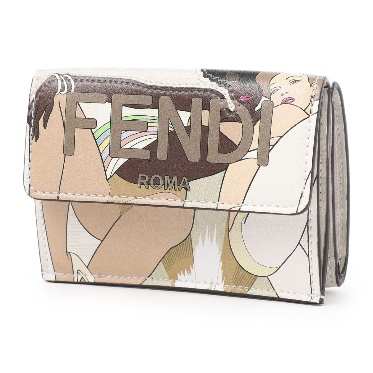 フェンディ FENDI 3つ折り財布 TRIFOLD 小銭入れ付き コンパクト