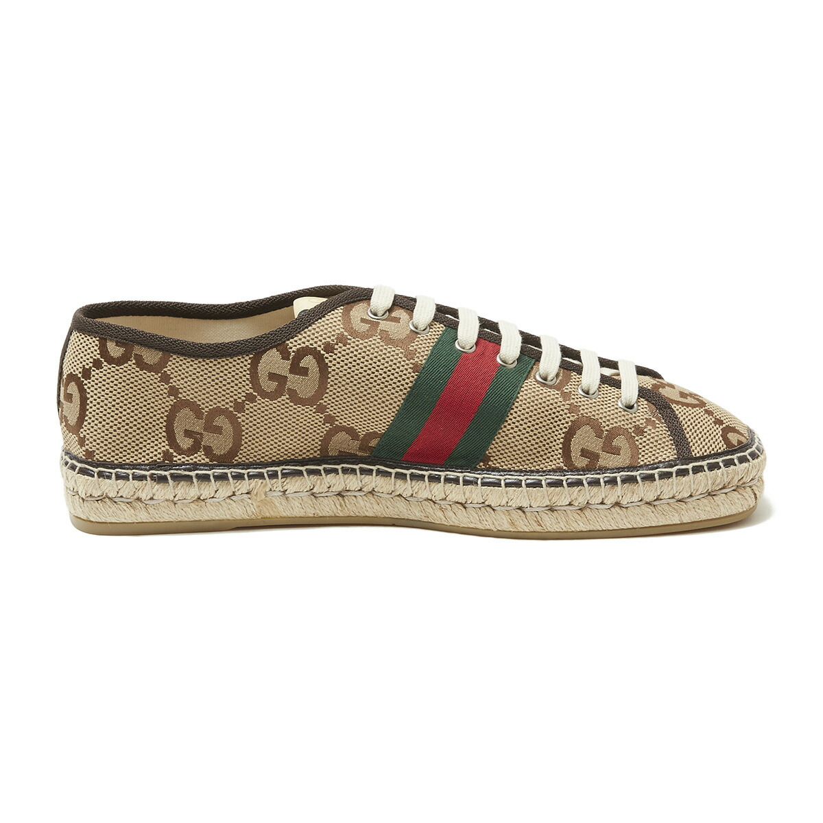 新品】 グッチ GUCCI エスパドリーユ ブラウン メンズ 大きいサイズ