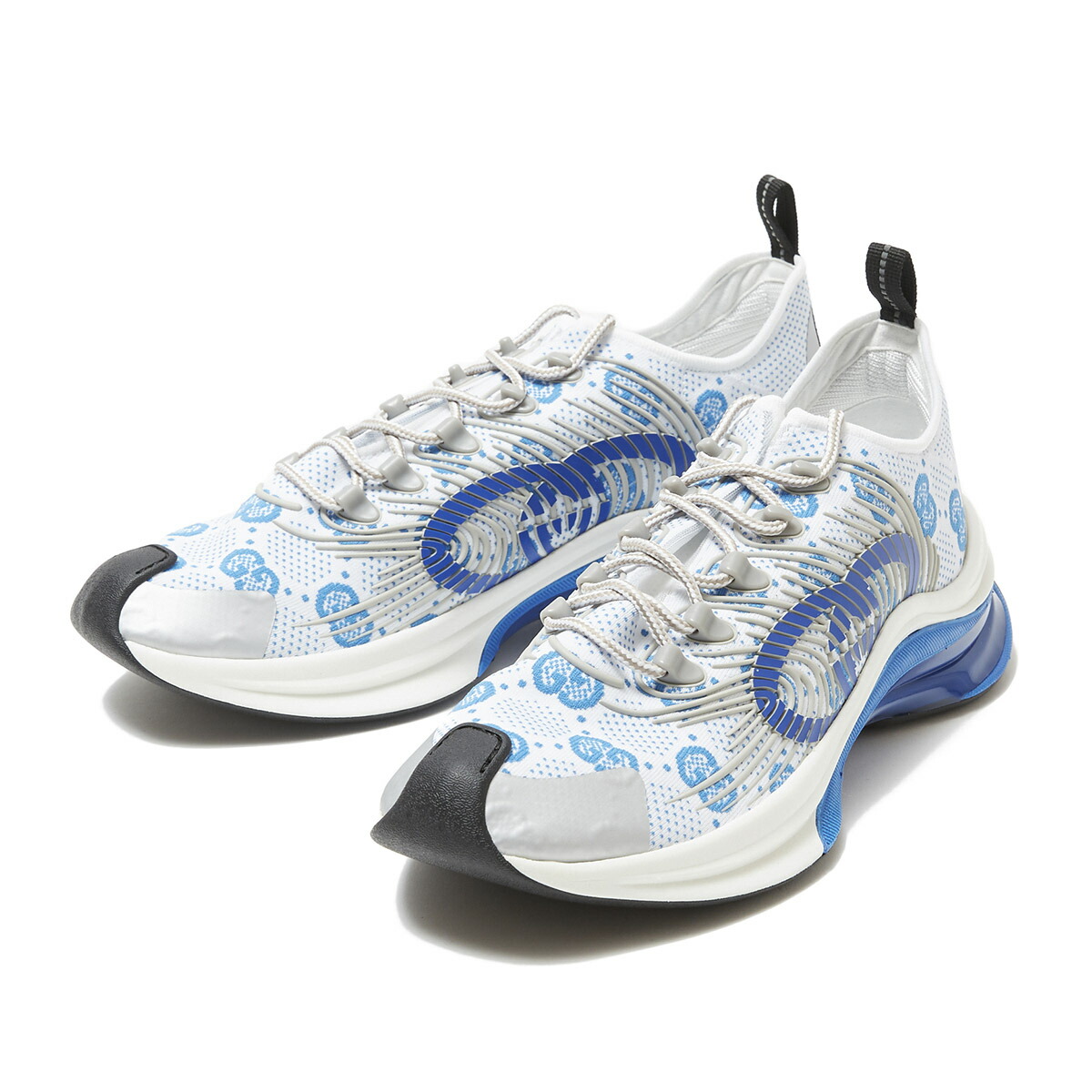 GUCCI デッキシューズ 青/アイボリー GUCCI デッキシューズ 青/アイボリー